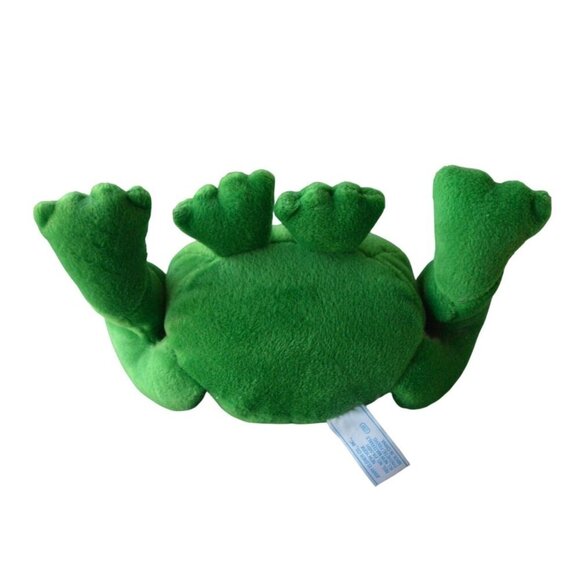 Vintage 1990s Jerry Pets Kiss Me I'm A Prince Green Frog Plush Toy Gift - Picture 3 of 5